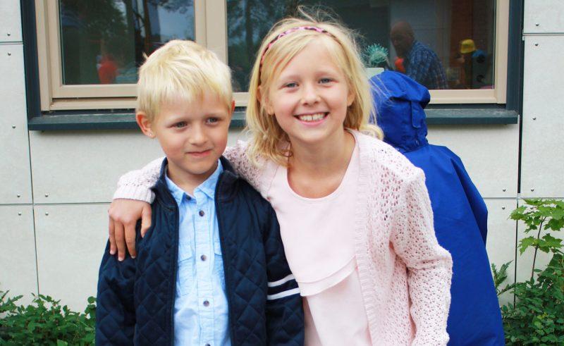 Barnen Leo, 8, och Wendela, 10