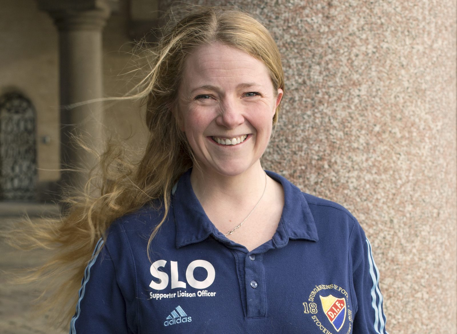 Lena Gustafson Wiberg, supporterkontakt hos Djurgårdens IF,