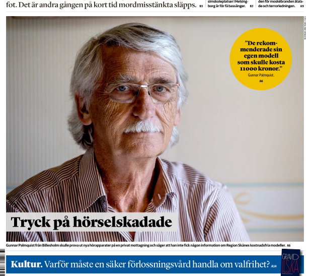 Förstasidan Helsingsborgs Dagblad 13 juni 2017