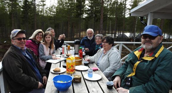 Tomas Svanberg, Carola och Nellie Hedmark, Lars-Gunnar Vesterberg, Kjell och Anngerd Norström, Zaida Ingerlund och Göran Jansson.