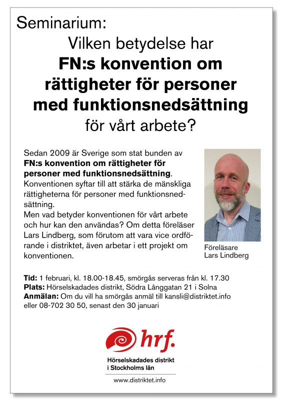 Bild på inbjudan. Text och bild på Lars Lindberg.