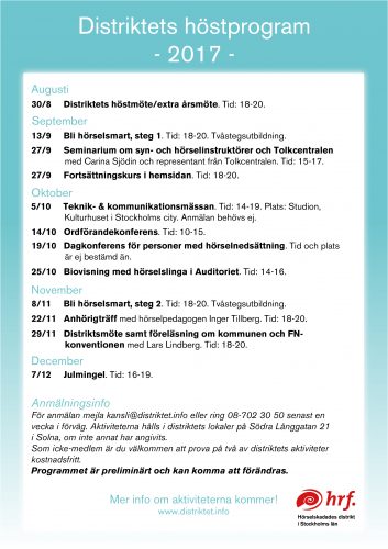 Bild på höstplaneringen.