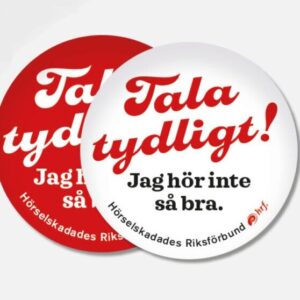 Tala tydligt - knappar