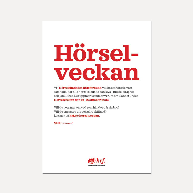 Affisch Hörselveckan